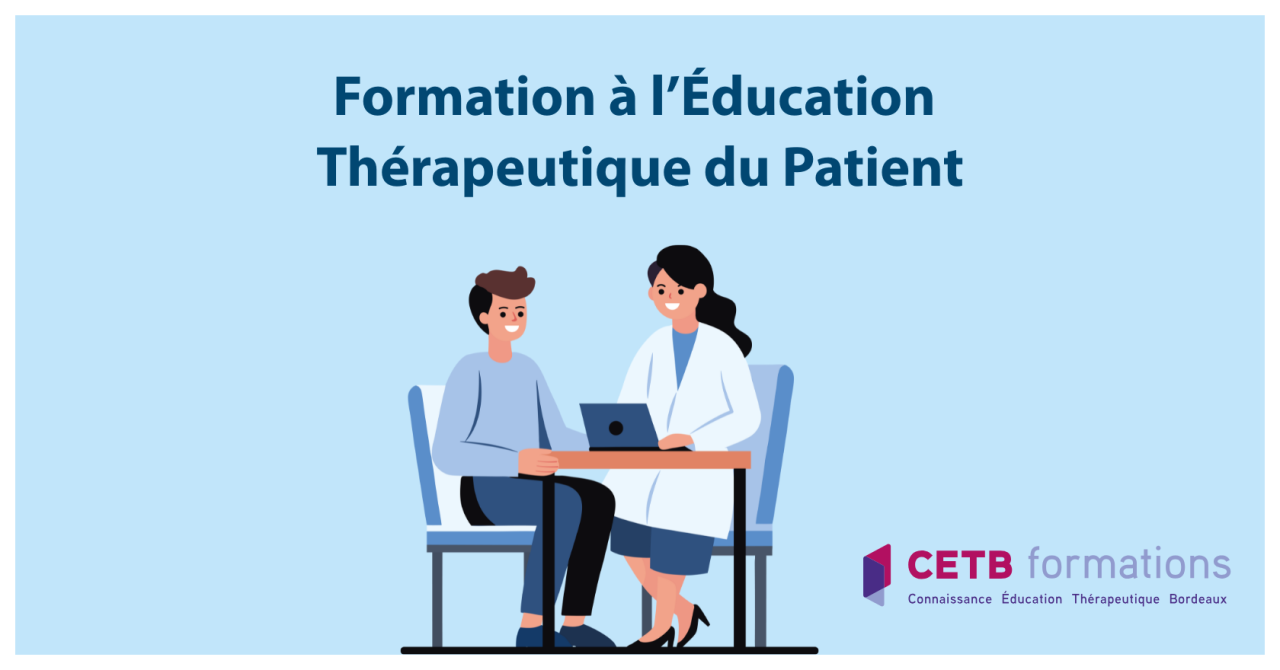 Formation &agrave; l'&eacute;ducation th&eacute;rapeutique du patient